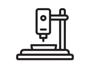 Professional Surface Roughness Tester Icon in Minimal Clean Vector Illustration