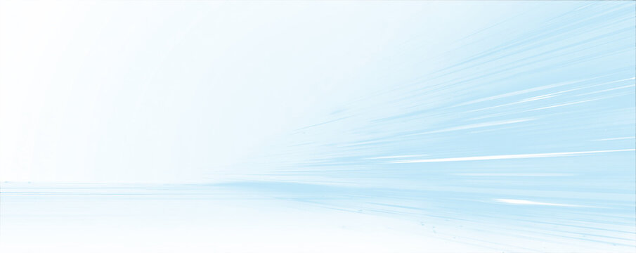 Fototapeta Blue wavy lines of speed and machine motion. A futuristic blue background depicting the flow of water, wind, or air is perfect for presentations, illustrations of articles and publications. 