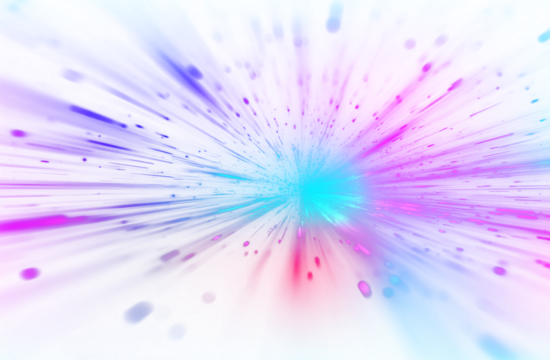 Illustration of light ray, stripe line with blue light, speed motion background. Electric technology in futuristic style neon color in PNG format on white transparent background for design and banners