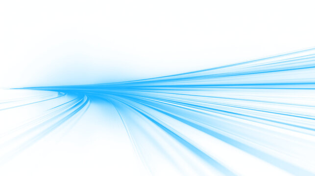 Racing cars dynamic flash effects city road with long exposure night ligh. Digital image of light rays, striped lines on a blue light background. Light arc in blue colors.	