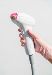 Fototapeta premium Hand holding laser hair removal device