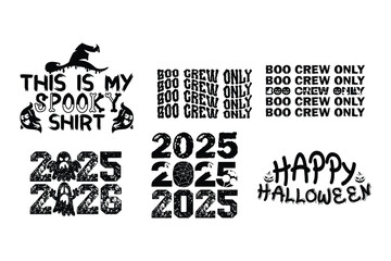 Obraz premium Funny and Cute Halloween T-Shirt SVG Bundle