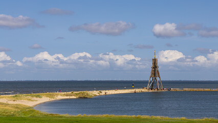Die Kugelbake - Das Wahrzeichen Cuxhavens an der Grenze von Elbe und Nordsee