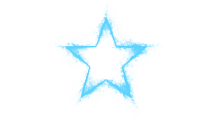 A captivating blue smoke forming a shooting star with a trailing vapor, ideal for cosmic, celestial, or fantasy-themed designs and background