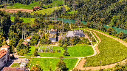 Wasserkraftwerk Mühleberg im Kanton Bern, September 2025, Schweiz