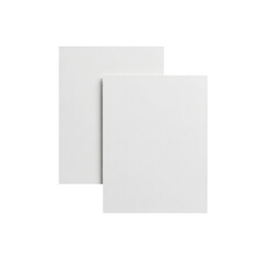 Clean White Paper Mockup Template Simple Stationery Design Elements Business Card Presentation on transparent background