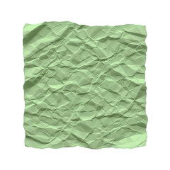 Obraz premium Crumpled Paper Texture Light Green Wrinkled Sheet Recycle Concept Textured Background on transparent background