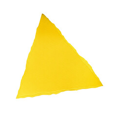 Abstract Art Bold Yellow Triangle on Transparent Background Minimalist Design Element Geometric...
