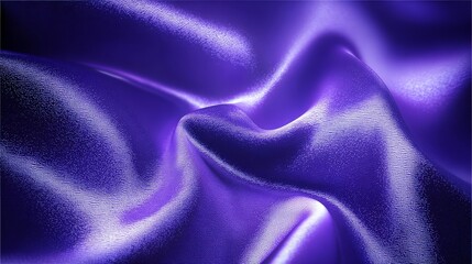 Fototapeta premium Royal purple satin background with glowing highlights, abstract luxurious folds, perfect for high-end branding and luxury advertising