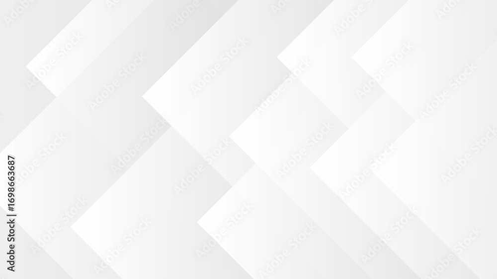 Aufkleber minimal abstract geometric background featuring layered translucent white and light gray diagonal sh