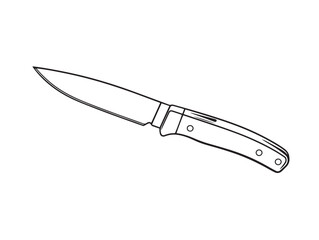 Sleek Utility Knife Icon Design in Clear Minimal Vector Style