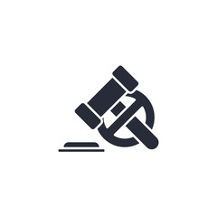 illegal icon. illegal Symbol sign for mobile concept and web design. Vector icon, Logo illustration, Vector graphics