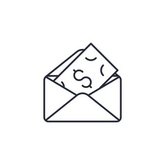 envelope icon. envelope Symbol sign for mobile concept and web design. Vector icon, Logo illustration, Vector graphics