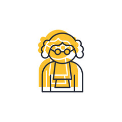 judge icon. judge Symbol sign for mobile concept and web design. Vector icon, Logo illustration, Vector graphics