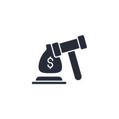 justice icon. justice Symbol sign for mobile concept and web design. Vector icon, Logo illustration, Vector graphics