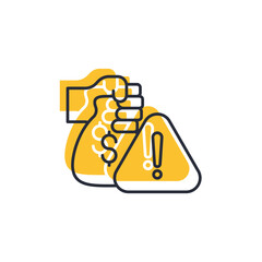 extortion icon. extortion Symbol sign for mobile concept and web design. Vector icon, Logo illustration, Vector graphics
