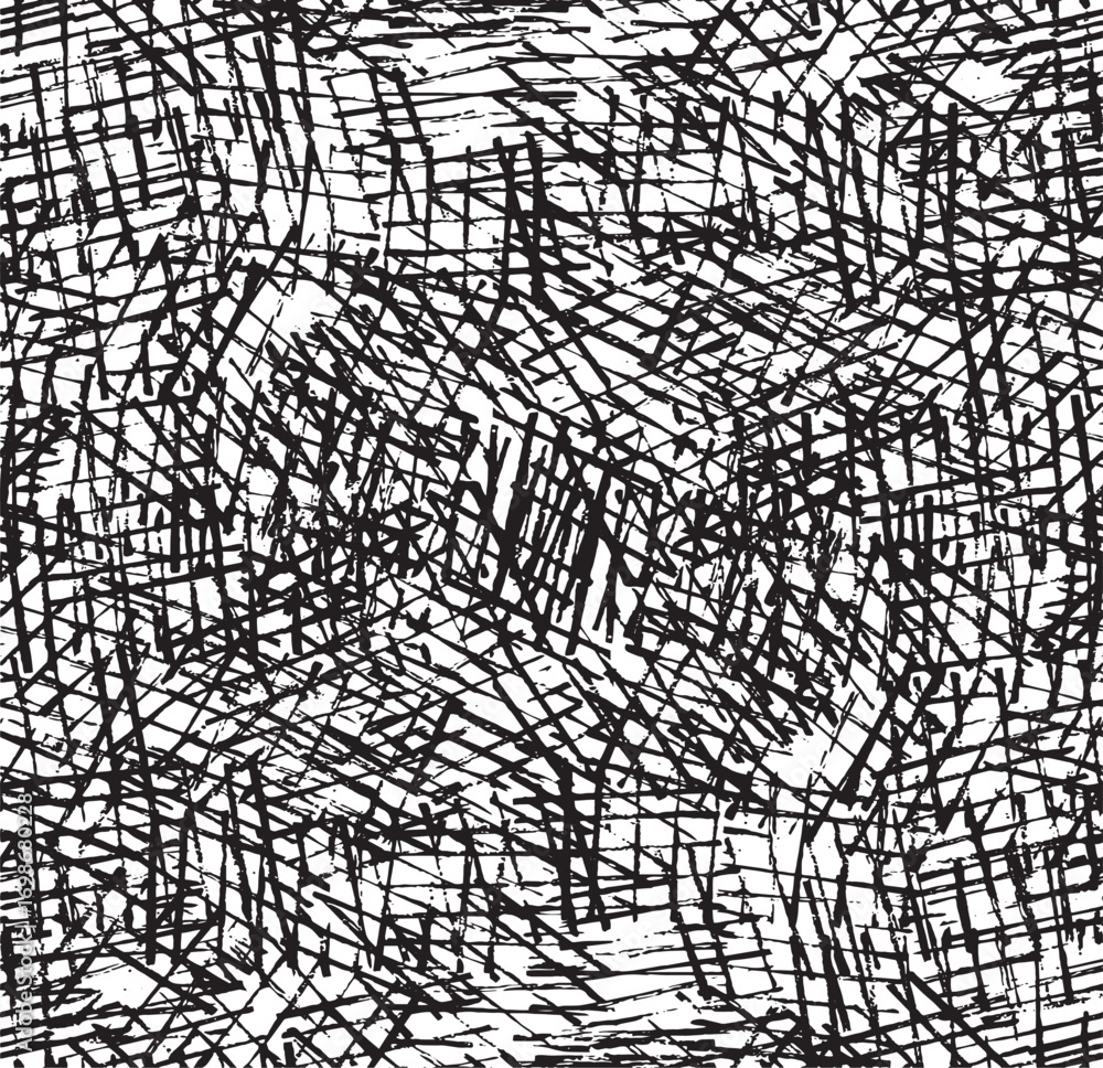 Poster rough black and white texture vector. distressed overlay texture. grunge background. abstract textur