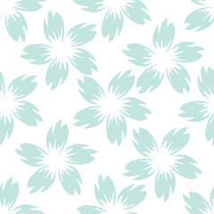 Exotic hand drawn flowers, seamless patterns with floral for fabric, textiles, clothing, wrapping paper, cover, banner, home decor, abstract backgrounds. Vector illustration
