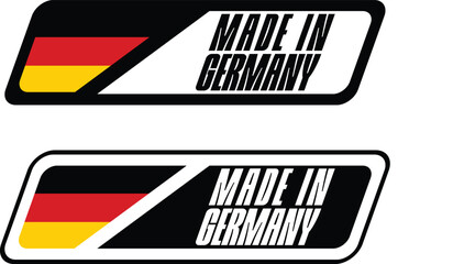 Made in Germany Product Label Vector