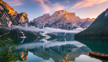 reflection in the mountains
