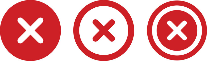 cross, mark, x, cancel, close, delete, error, wrong, incorrect, rejection, forbidden, no, stop, red, circle, outline, icon, symbol, graphic, design, illustration, simple, flat, vector, isolated, white