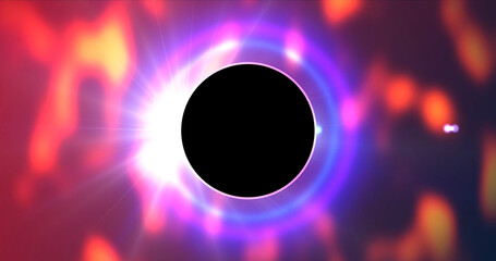 Planet sunrise, lunar eclipse solar eclipse concept sunrays shining bg. Mars jupiter other planet sun movement animation. Statelite space view of rising star. Astronomy ethereal cosmic bg. Outer space