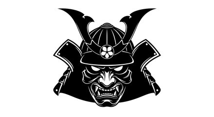 Samurai Mask with Kabuto Helmet