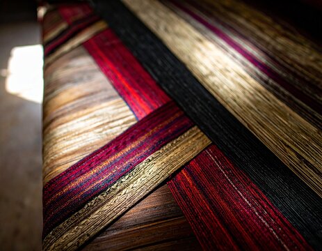 Traditional Ilocano Inabel Fabric Flat Lay