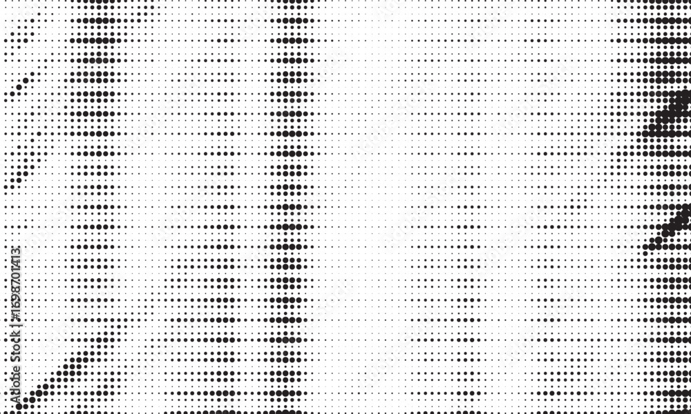 Aufkleber halftone background vector, abstract backdrop design with two tone pattern and copy space for edit y