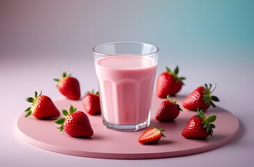 strawberry milk shake