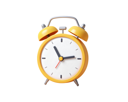 Alarm clock icon 3d render concept of Alarm icon on time management, Warning for time - Powered by Adobe