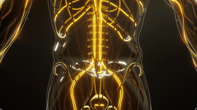 Exploring the human nervous system with stunning visual effects and dynamic animation techniques