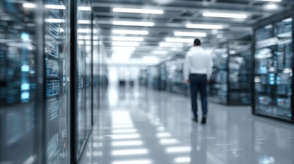 data center operations corporate office business activity modern environment professional view technology innovation