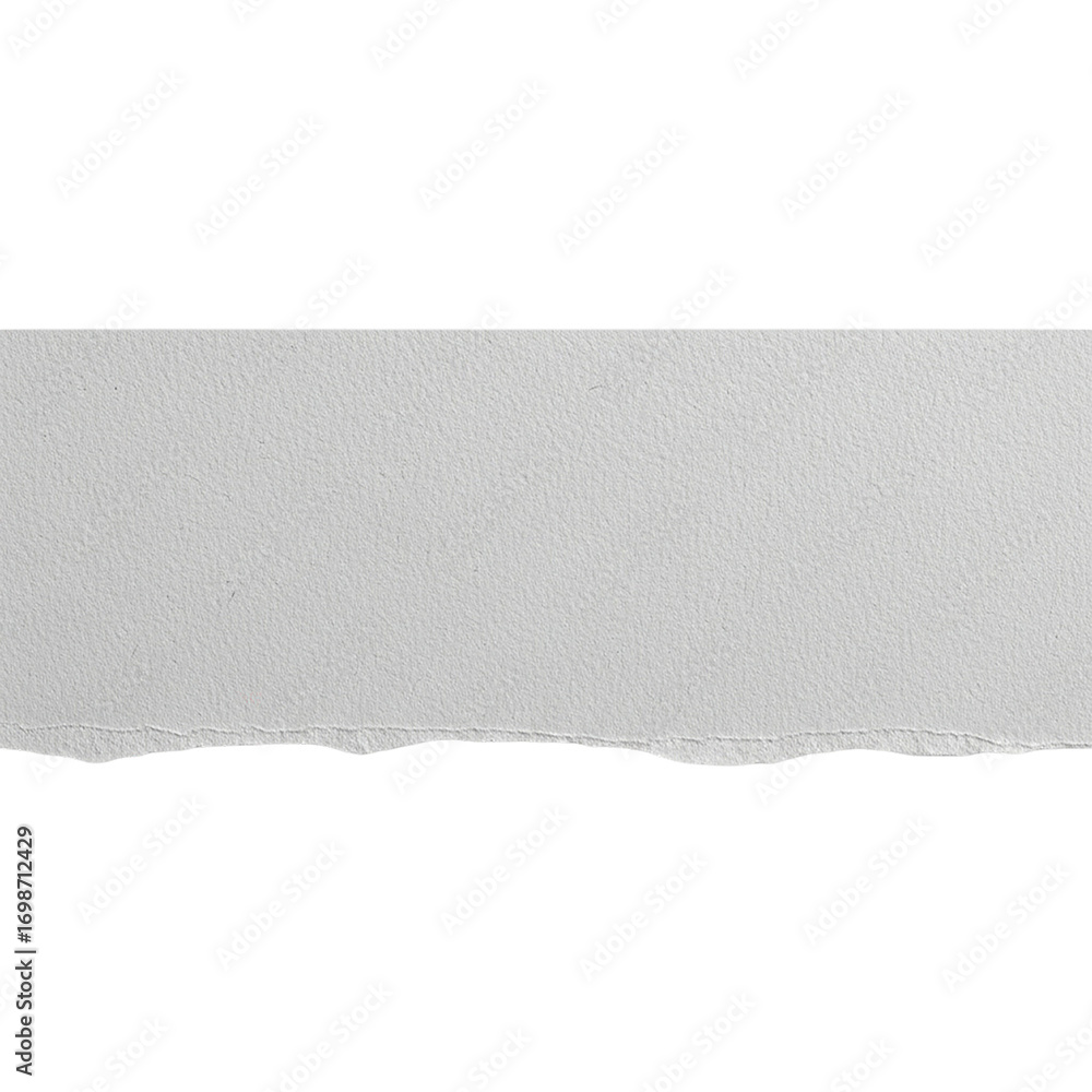 Poster fragment of texture white wall torn edge surface material isolated backdrop abstract grunge on trans