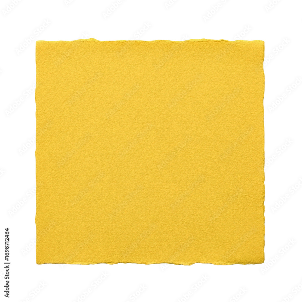 Poster Bright Yellow Handmade Paper Background Texture Graphic Resource Art Craft Design Element on transparent background