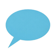 Sky Blue Speech Bubble Clipart Design Element for Presentations Infographics and Social Media on transparent background