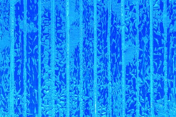 Old peeling blue paint wood plank messy board abstract wooden surface obsolete texture weathered background