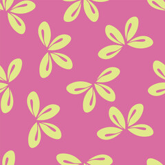 Seamless Abstract Tropical Pattern In Vector