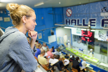 portrait of a female employee supervising factory