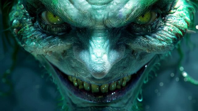 Menacing Creature with Sharp Teeth