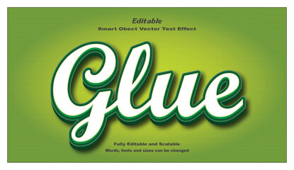 Sticky Glue Text Effect 3D Modern Text.