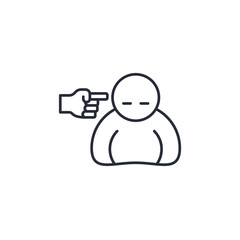 public abuse icon. public abuse Symbol sign for mobile concept and web design. Vector icon, Logo illustration, Vector graphics