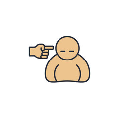 public abuse icon. public abuse Symbol sign for mobile concept and web design. Vector icon, Logo illustration, Vector graphics