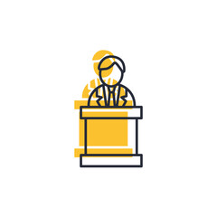 politic icon. politic Symbol sign for mobile concept and web design. Vector icon, Logo illustration, Vector graphics