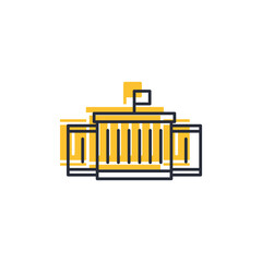 government icon. government Symbol sign for mobile concept and web design. Vector icon, Logo illustration, Vector graphics
