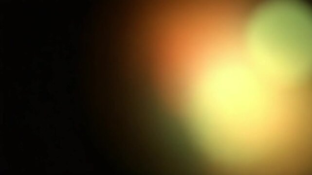 Multicolored light leaks footage on black background, lens flare leak burst overlays transitions