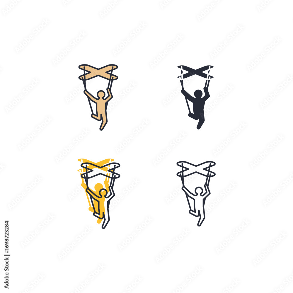 Poster manipulation icon. manipulation symbol sign for mobile concept and web design. vector icon, logo ill
