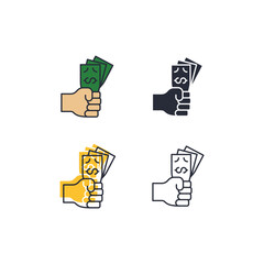 greed icon. greed Symbol sign for mobile concept and web design. Vector icon, Logo illustration, Vector graphics