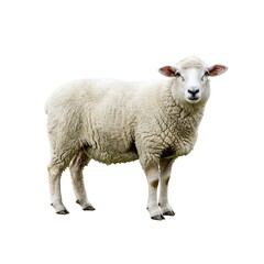 Fototapeta premium Fleecy Gaze: A Wool Portrait