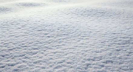 Fresh White Snow Covering Ground After Winter Storm